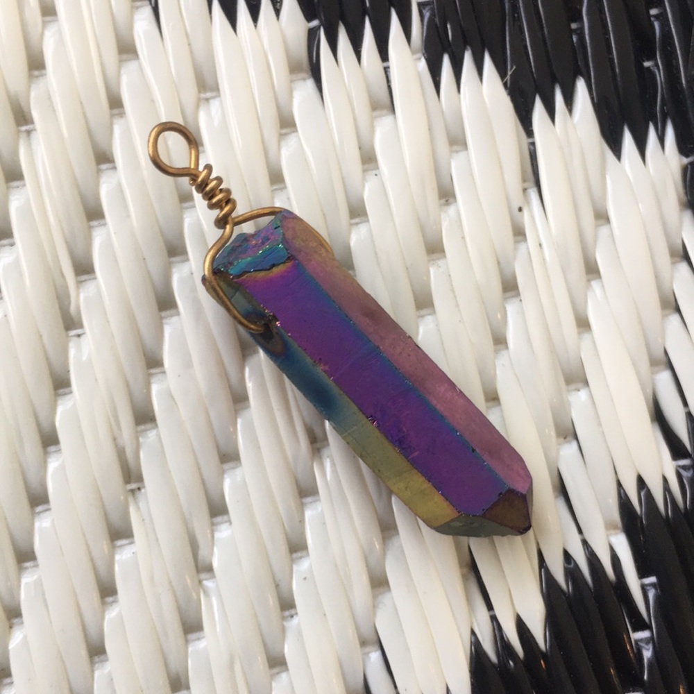 Mystic crystal rainbow pendant